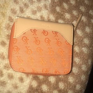 A small orange bag